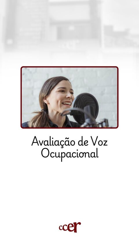 Avaliação de Voz Ocupacional — CCER Anápolis